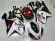 Carenagem Kawasaki ZX6R 2007-2008 - Branco Preto Vermelho Carenagem Kawasaki ZX6R 2007-2008 - Branco Preto Vermelho