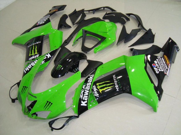 Carenagem Kawasaki ZX6R 2007-2008 - Monster Verde Carenagem Kawasaki ZX6R 2007-2008 - Monster Verde