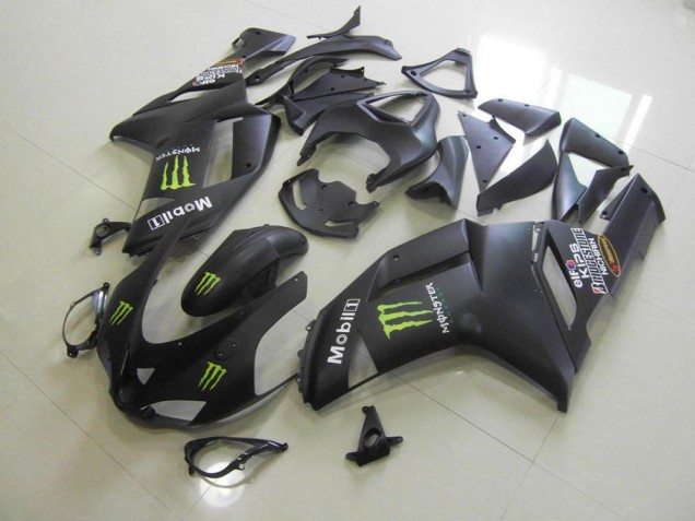 Carenagem Kawasaki ZX6R 2007-2008 - Preto Fosco Monster Carenagem Kawasaki ZX6R 2007-2008 - Preto Fosco Monster