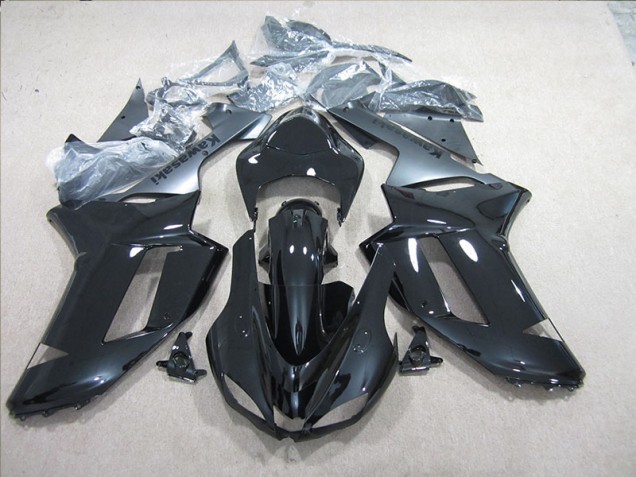 Carenagem Kawasaki ZX6R 2007-2008 - Preto Prata Carenagem Kawasaki ZX6R 2007-2008 - Preto Prata