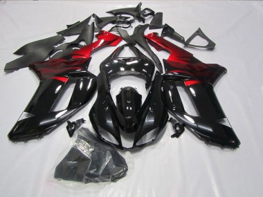 Carenagem Kawasaki ZX6R 2007-2008 - Preto Vermelho