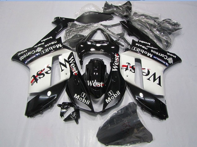 Carenagem Kawasaki ZX6R 2007-2008 - Preto West Mobil Carenagem Kawasaki ZX6R 2007-2008 - Preto West Mobil
