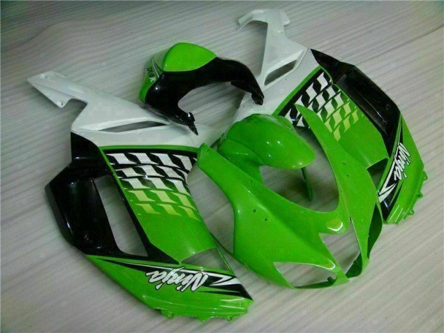 Carenagem Kawasaki ZX6R 2007-2008 - Verde Branco Ninja Carenagem Kawasaki ZX6R 2007-2008 - Verde Branco Ninja