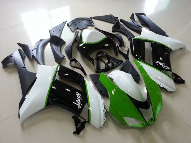 Carenagem Kawasaki ZX6R 2007-2008 - Verde Preto Branco