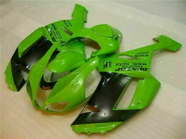 Carenagem Kawasaki ZX6R 2007-2008 - Verde Preto Dunlop Carenagem Kawasaki ZX6R 2007-2008 - Verde Preto Dunlop