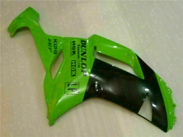 Carenagem Kawasaki ZX6R 2007-2008 - Verde Preto Dunlop Carenagem Kawasaki ZX6R 2007-2008 - Verde Preto Dunlop