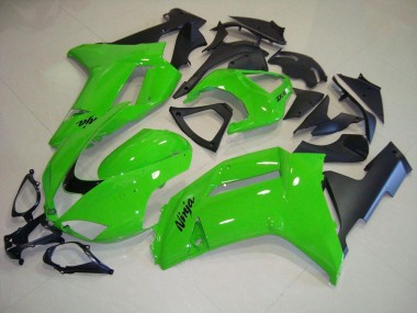Carenagem Kawasaki ZX6R 2007-2008 - Verde Preto Fosco