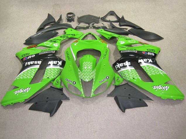 Carenagem Kawasaki ZX6R 2007-2008 - Verde Touch 4 Carenagem Kawasaki ZX6R 2007-2008 - Verde Touch 4