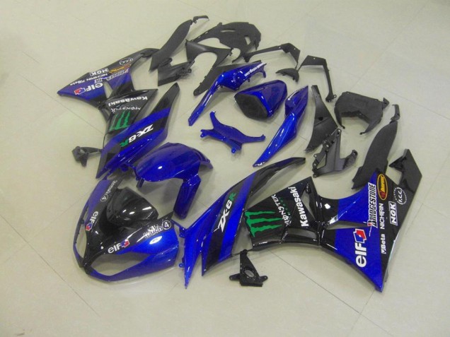 Carenagem Kawasaki ZX6R 2009-2012 - Azul Monster Carenagem Kawasaki ZX6R 2009-2012 - Azul Monster