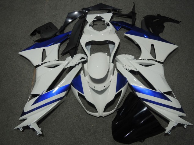 Carenagem Kawasaki ZX6R 2009-2012 - Branco Azul
