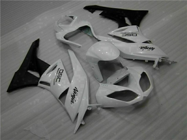 Carenagem Kawasaki ZX6R 2009-2012 - Branco Preto Ninja Carenagem Kawasaki ZX6R 2009-2012 - Branco Preto Ninja