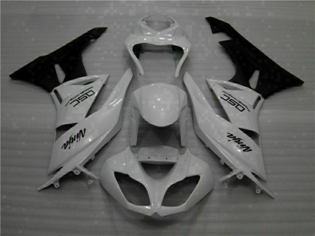 Carenagem Kawasaki ZX6R 2009-2012 - Branco Preto Ninja Carenagem Kawasaki ZX6R 2009-2012 - Branco Preto Ninja