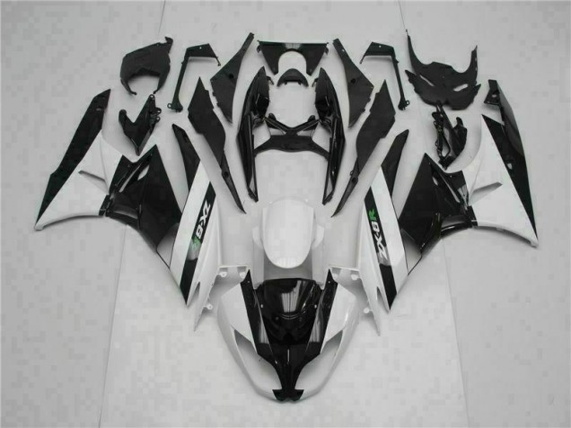 Carenagem Kawasaki ZX6R 2009-2012 - Preto Branco