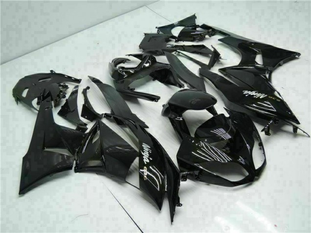 Carenagem Kawasaki ZX6R 2009-2012 - Preto Branco Ninja 636