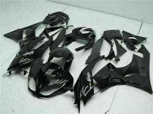 Carenagem Kawasaki ZX6R 2009-2012 - Preto Branco Ninja 636