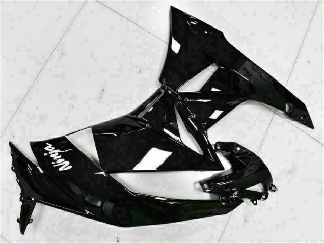 Carenagem Kawasaki ZX6R 2009-2012 - Preto Branco Ninja Carenagem Kawasaki ZX6R 2009-2012 - Preto Branco Ninja