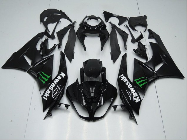 Carenagem Kawasaki ZX6R 2009-2012 - Preto & Monster Carenagem Kawasaki ZX6R 2009-2012 - Preto & Monster