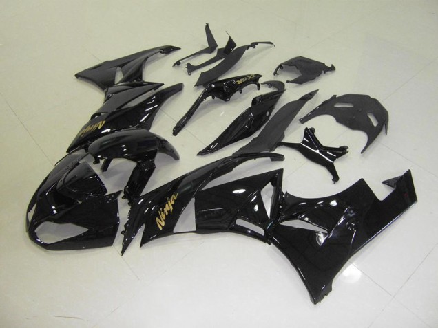 Carenagem Kawasaki ZX6R 2009-2012 - Preto & Ouro Adesivo Carenagem Kawasaki ZX6R 2009-2012 - Preto & Ouro Adesivo