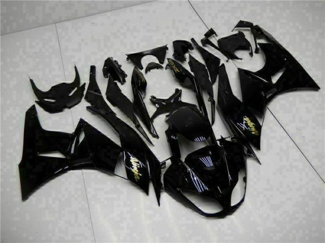 Carenagem Kawasaki ZX6R 2009-2012 - Preto Ouro Ninja Carenagem Kawasaki ZX6R 2009-2012 - Preto Ouro Ninja