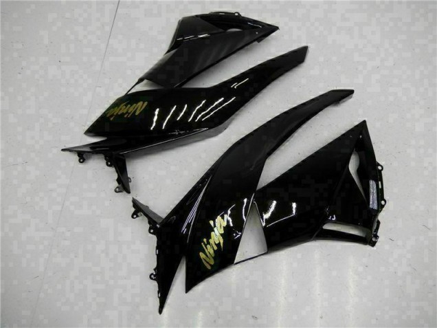Carenagem Kawasaki ZX6R 2009-2012 - Preto Ouro Ninja Carenagem Kawasaki ZX6R 2009-2012 - Preto Ouro Ninja