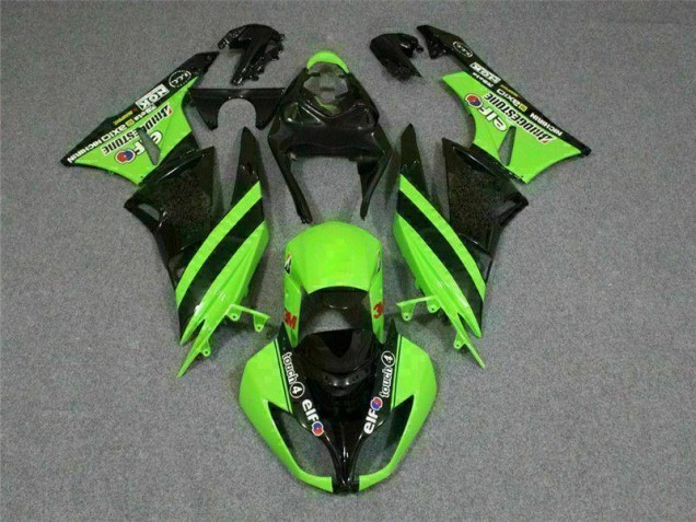 Carenagem Kawasaki ZX6R 2009-2012 - Preto Verde 3M Touch4