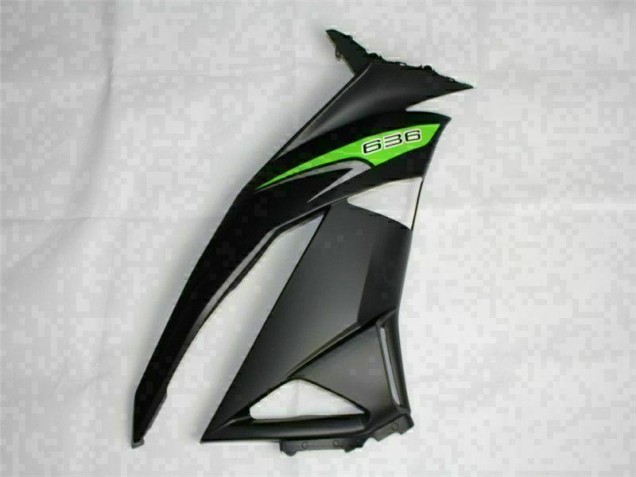 Carenagem Kawasaki ZX6R 2009-2012 - Preto Verde 636 Carenagem Kawasaki ZX6R 2009-2012 - Preto Verde 636