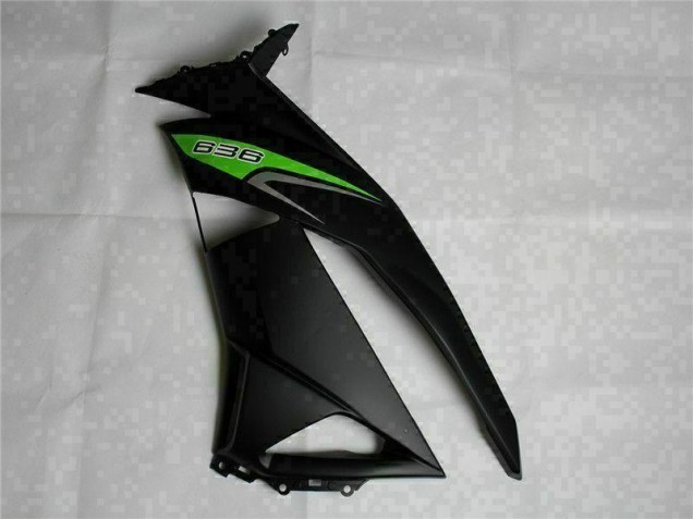 Carenagem Kawasaki ZX6R 2009-2012 - Preto Verde 636 Carenagem Kawasaki ZX6R 2009-2012 - Preto Verde 636