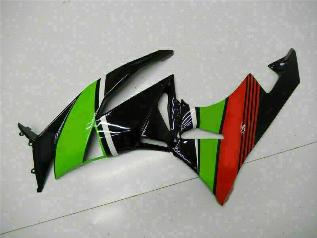 Carenagem Kawasaki ZX6R 2009-2012 - Preto Verde Vermelho Carenagem Kawasaki ZX6R 2009-2012 - Preto Verde Vermelho