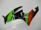 Carenagem Kawasaki ZX6R 2009-2012 - Preto Verde Vermelho Carenagem Kawasaki ZX6R 2009-2012 - Preto Verde Vermelho
