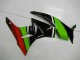 Carenagem Kawasaki ZX6R 2009-2012 - Preto Verde Vermelho Carenagem Kawasaki ZX6R 2009-2012 - Preto Verde Vermelho