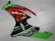 Carenagem Kawasaki ZX6R 2009-2012 - Preto Vermelho Verdecard
