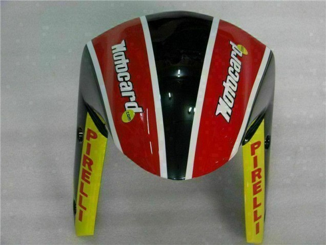 Carenagem Kawasaki ZX6R 2009-2012 - Preto Vermelho Verdecard