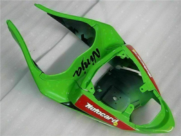 Carenagem Kawasaki ZX6R 2009-2012 - Preto Vermelho Verdecard