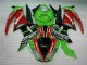 Carenagem Kawasaki ZX6R 2009-2012 - Preto Vermelho Verdecard