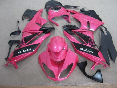 Carenagem Kawasaki ZX6R 2009-2012 - Rosa Preto Monster