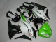 Carenagem Kawasaki ZX6R 2009-2012 - Verde Preto Branco 25 Carenagem Kawasaki ZX6R 2009-2012 - Verde Preto Branco 25