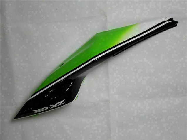 Carenagem Kawasaki ZX6R 2009-2012 - Verde Preto Branco 25 Carenagem Kawasaki ZX6R 2009-2012 - Verde Preto Branco 25