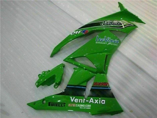 Carenagem Kawasaki ZX6R 2009-2012 - Verde Preto LeoVince Carenagem Kawasaki ZX6R 2009-2012 - Verde Preto LeoVince