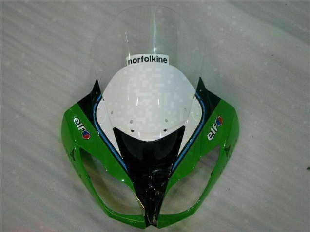 Carenagem Kawasaki ZX6R 2009-2012 - Verde Preto LeoVince Carenagem Kawasaki ZX6R 2009-2012 - Verde Preto LeoVince