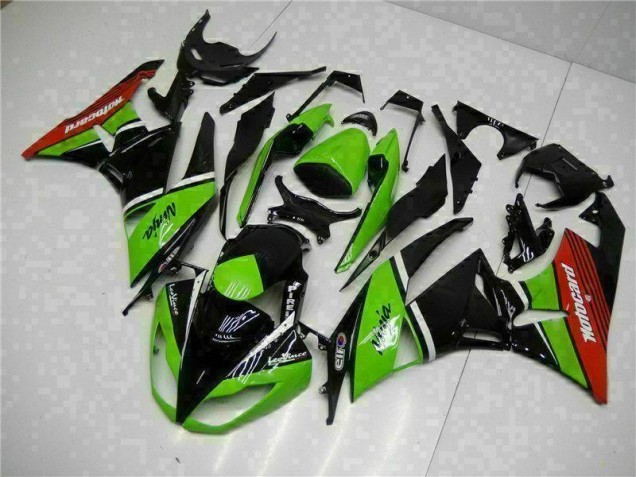 Carenagem Kawasaki ZX6R 2009-2012 - Verde Preto Vermelho
