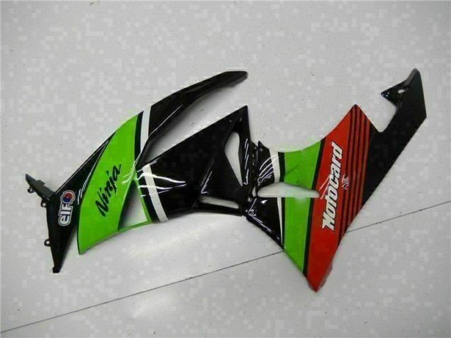 Carenagem Kawasaki ZX6R 2009-2012 - Verde Preto Vermelho