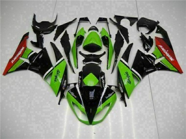 Carenagem Kawasaki ZX6R 2009-2012 - Verde Preto Vermelho