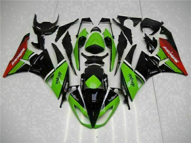 Carenagem Kawasaki ZX6R 2009-2012 - Verde Preto Vermelho