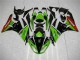 Carenagem Kawasaki ZX6R 2009-2012 - Verde Preto Vermelho