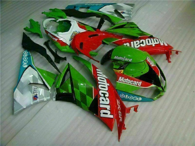 Carenagem Kawasaki ZX6R 2009-2012 - Vermelho Verdecard