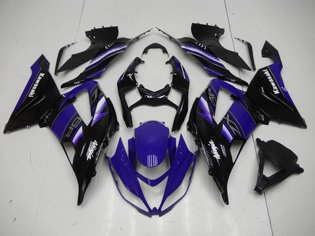 Carenagem Kawasaki ZX6R 2013-2018 - Preto Azul Carenagem Kawasaki ZX6R 2013-2018 - Preto Azul