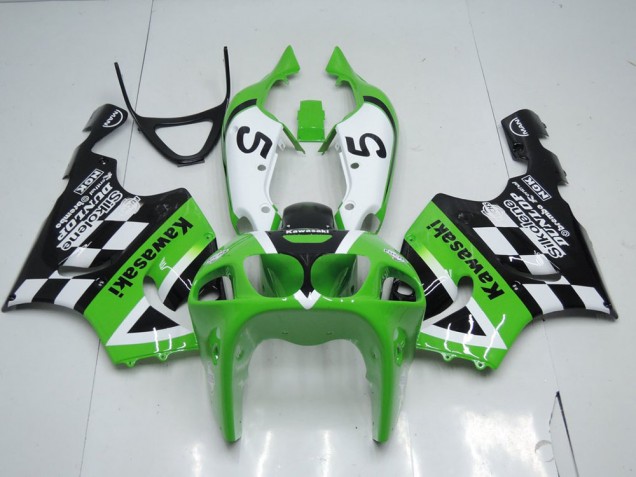 Carenagem Kawasaki ZX7R 1996-2003 - Verde Preto & Branco Carenagem Kawasaki ZX7R 1996-2003 - Verde Preto & Branco