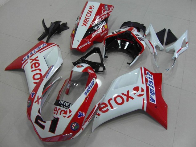 Carenagem & Plástico Ducati 848 1098 1198 2007-2014 - Branco Vermelho Xerox Carenagem & Plástico Ducati 848 1098 1198 2007-2014 - Branco Vermelho Xerox
