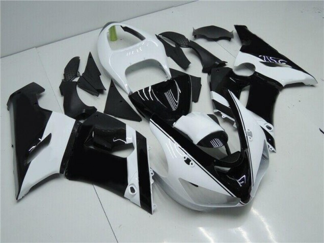 Carenagem & Plástico Kawasaki ZX6R 2005-2006 - Preto Branco Carenagem & Plástico Kawasaki ZX6R 2005-2006 - Preto Branco