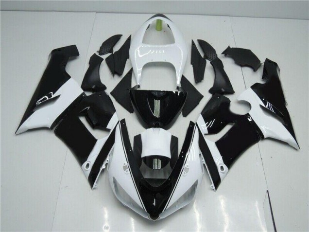 Carenagem & Plástico Kawasaki ZX6R 2005-2006 - Preto Branco Carenagem & Plástico Kawasaki ZX6R 2005-2006 - Preto Branco